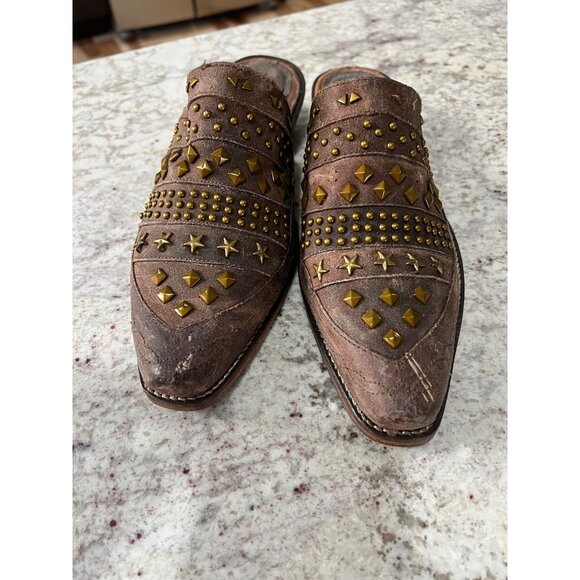 Roper Studded Western Mule Sandals - Size 8.5 - Picture 2 of 5